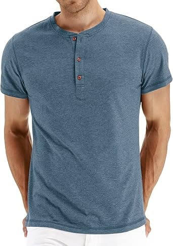 NITAGUT Mens Fashion Casual Front Placket